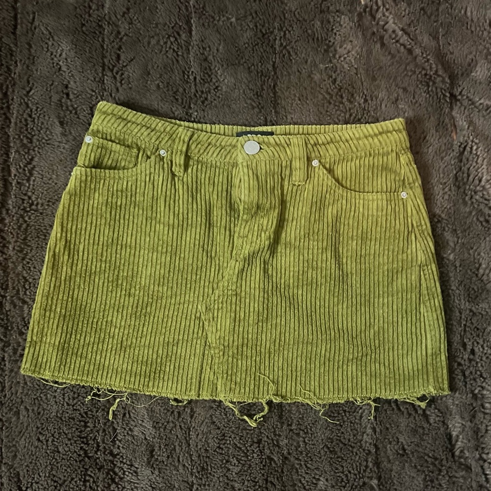 BDG frayed corduroy frayed skirt